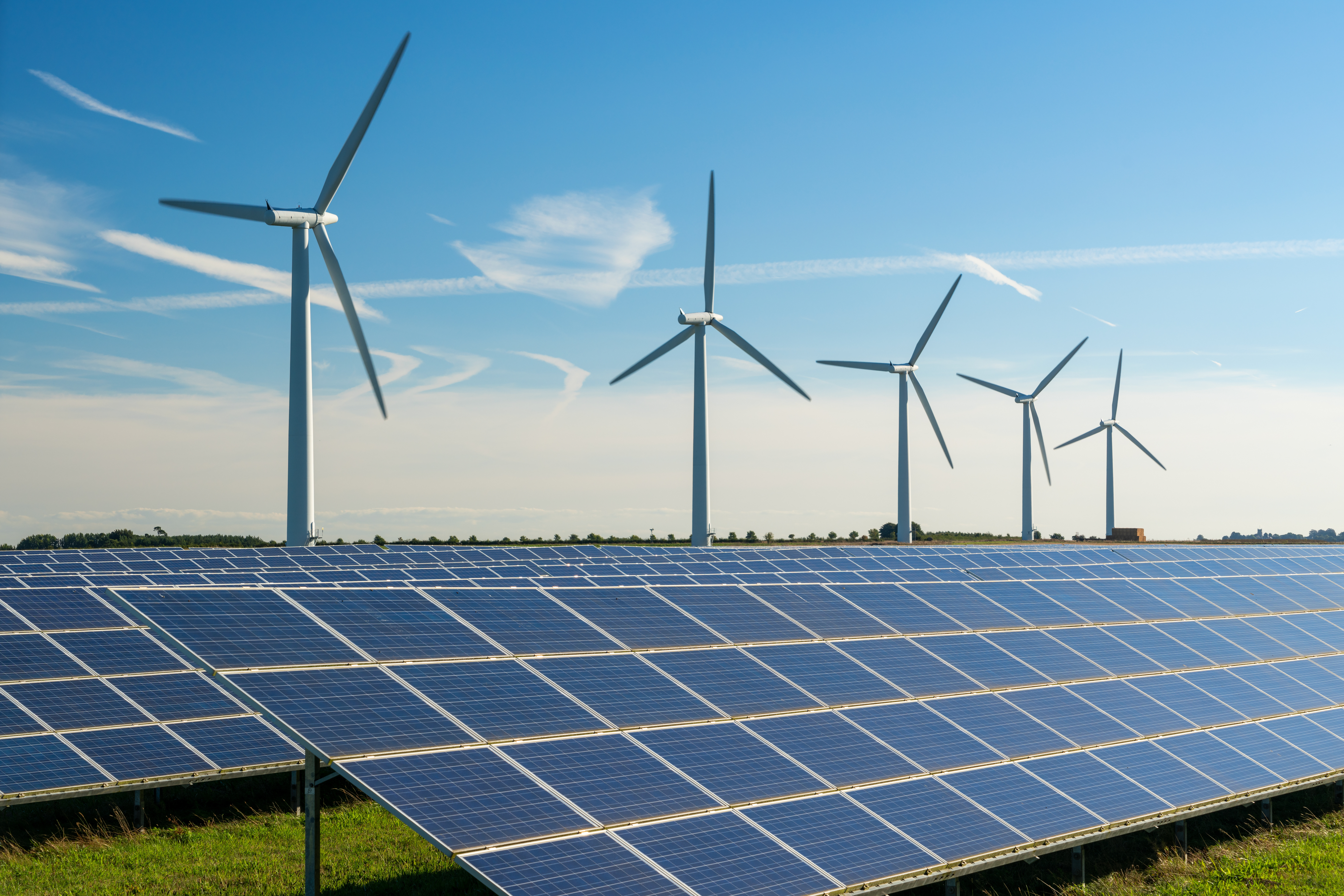 Solar and wind farm 