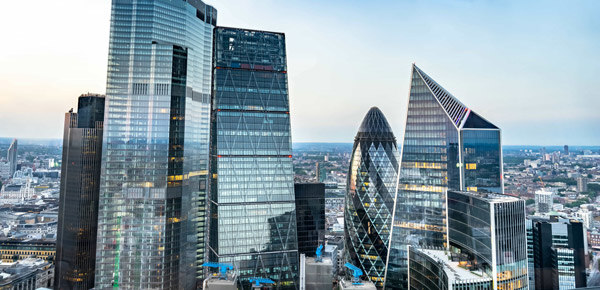 London CBD skyline 