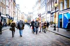 Busy high street