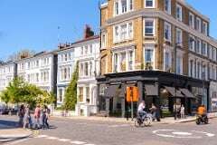 Corner of residential street in London